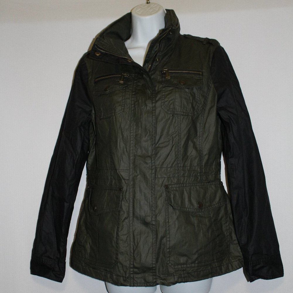 Michael Kors Olive Green/Black Jacket Size L